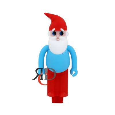 SILICONE HAND PIPE SANTA SP454 1CT